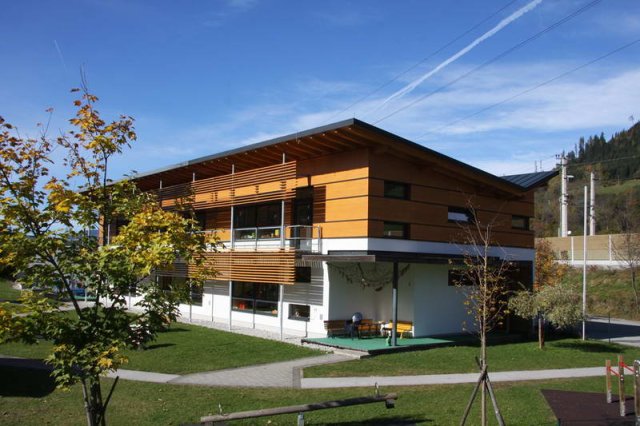 Kindergarten Bruck, Höck Holzbau GmbH, Maishofen, Foto: proHolz Salzburg