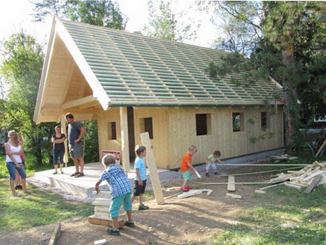 Waldkindergarten Saalfelden, Zimmerei Hirschbichler, Saalfelden